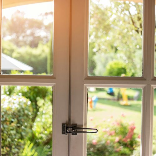 Nature in window.